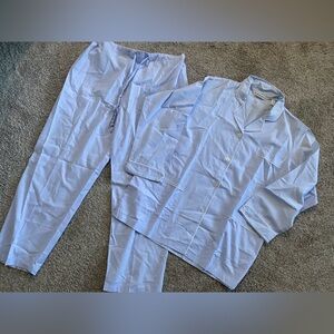 Victoria's Secret Sky Blue Cotton Pajamas